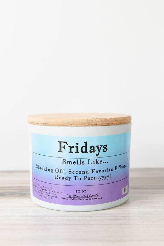 Friday's Conversation Wood Wick Candle