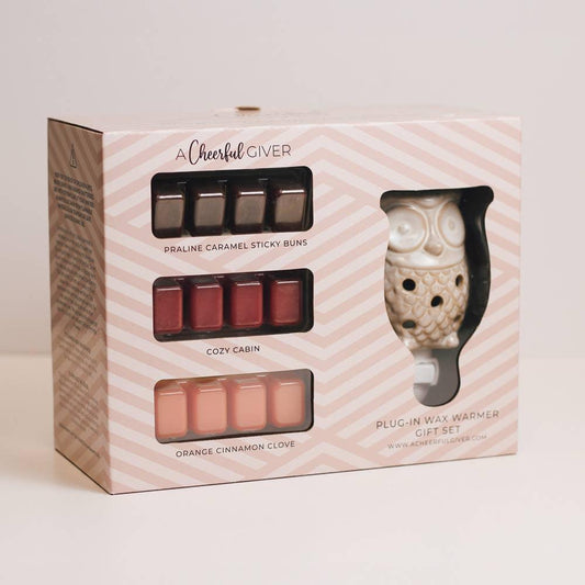 Owl Plug-In Wax Warmer Gift Set - Southern Sassy Boutique