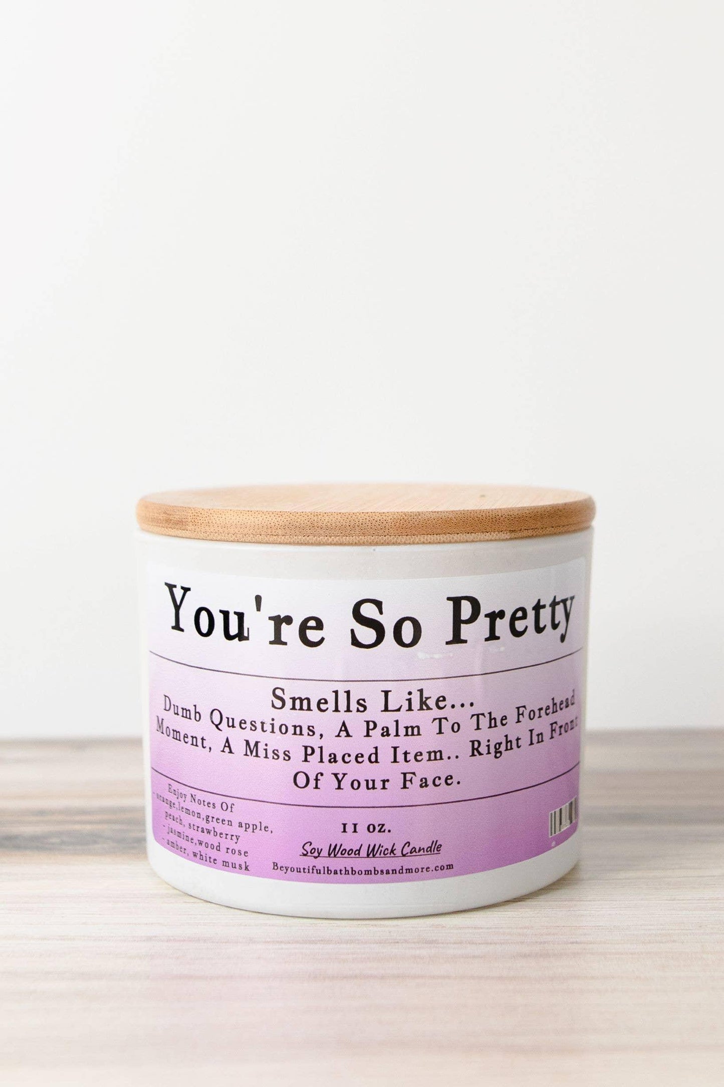 You're So Pretty Conversation Wood Wick Candle