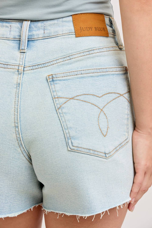 High Waist Rigid Magic Cut Off Short