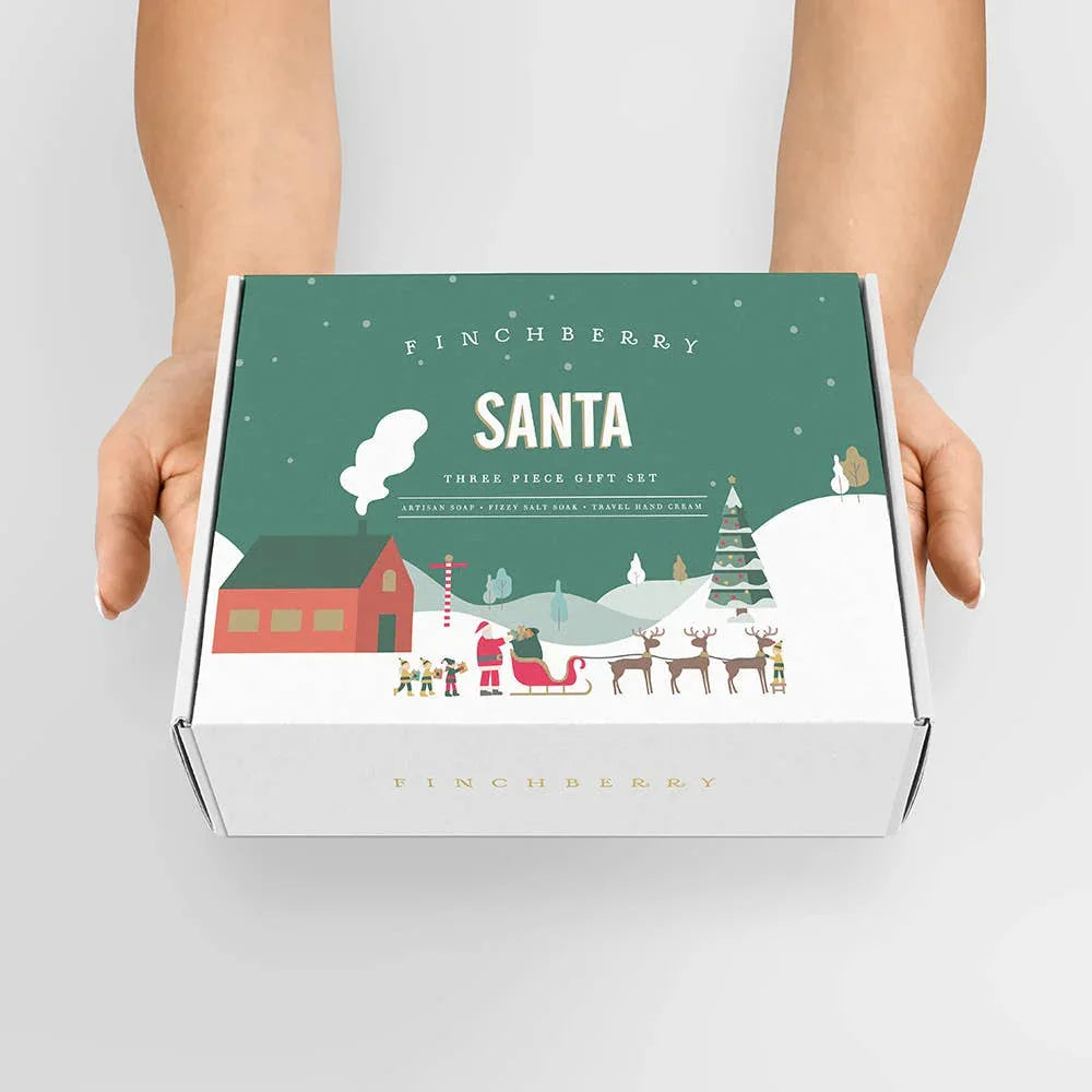 Santa 3 Pc Bath & Body Holiday Gift Set