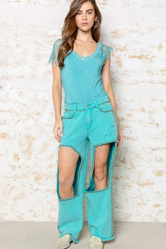 Sweetheart Round Neck Lace Top - Southern Sassy Boutique