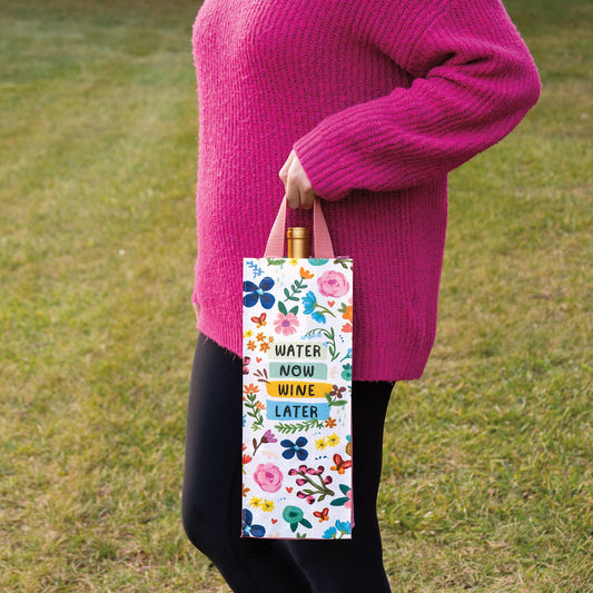 Water Now Wine Later Wine Tote