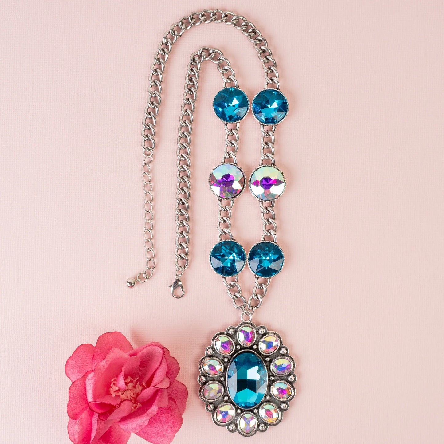 Vibrant Crystal Crystal Necklace