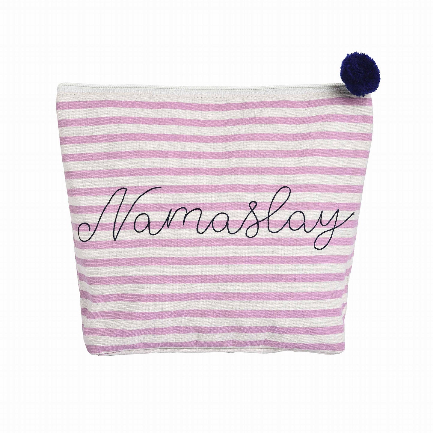 Large Cotton Blue Namaslay Cosmetic Bag