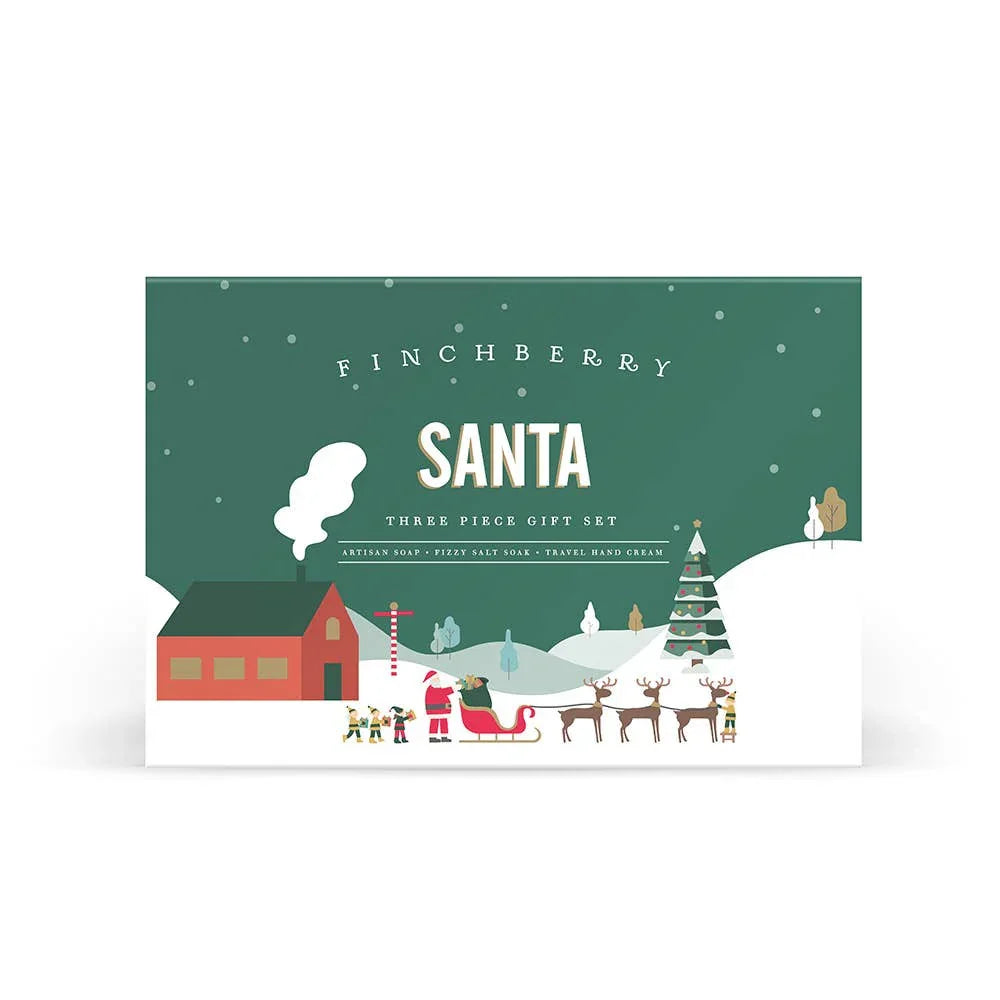 Santa 3 Pc Bath & Body Holiday Gift Set