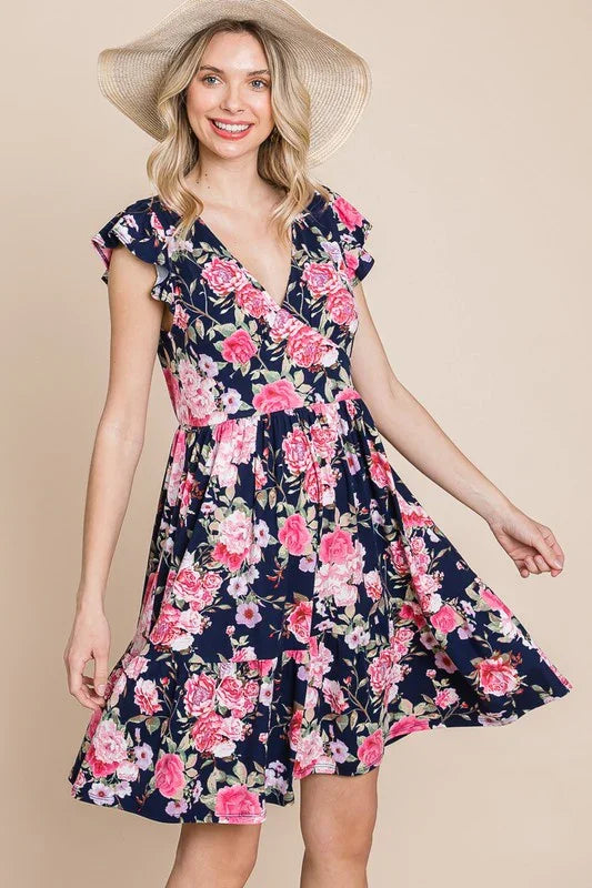 Floral Print Sundress - Southern Sassy Boutique