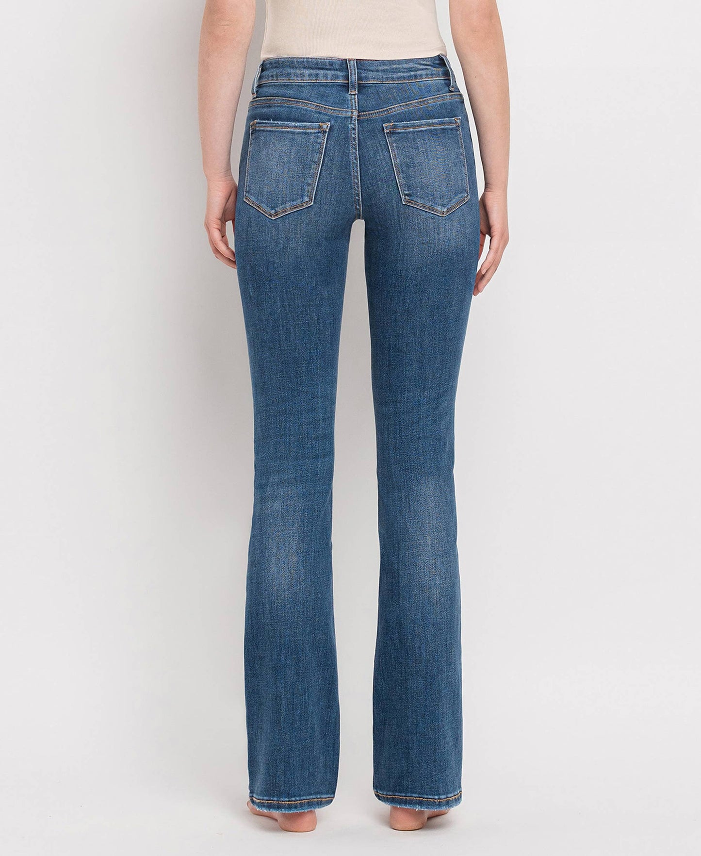 MID RISE BOOTCUT JEANS LV1064 - Southern Sassy Boutique