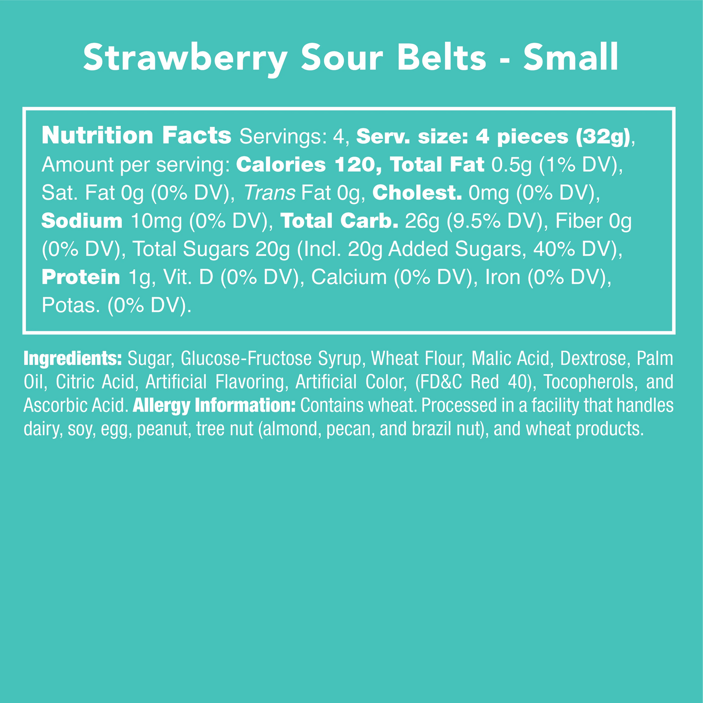 Strawberry Sour Belts - Southern Sassy Boutique