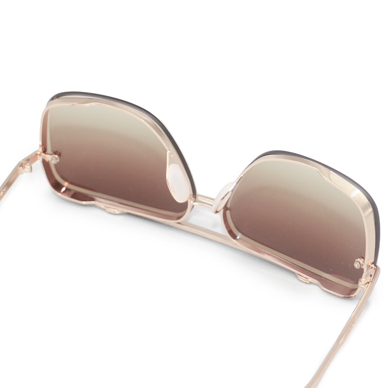Small Bella Coffee - Tangle Free Aviator Sunglasses