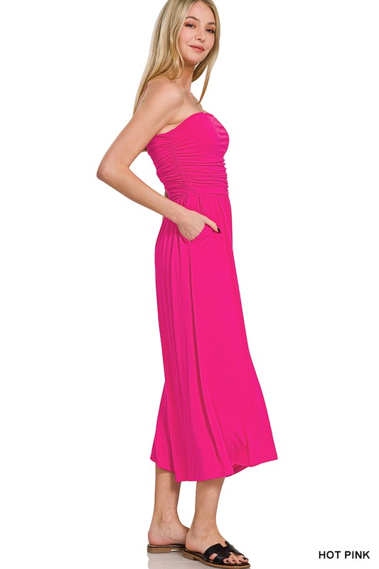 Strapless Tube Top Jumpsuit