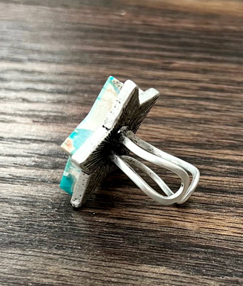750502, Star Gemstone Adjustable Ring