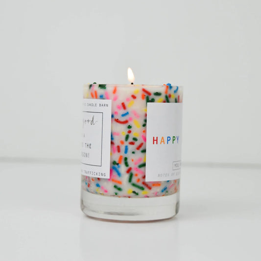 Mini Happy Birthday Candle and Shot Glass!