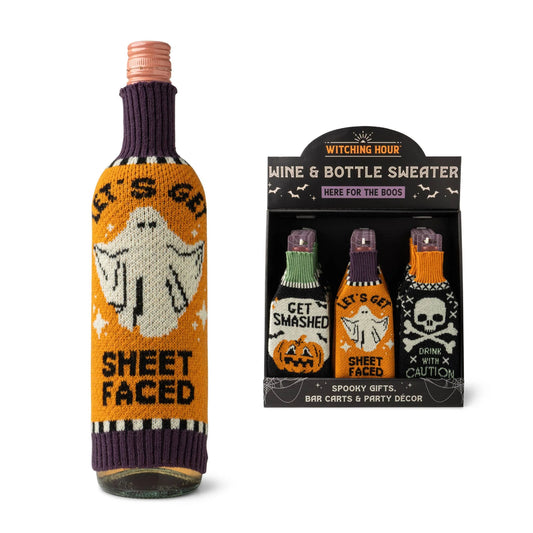 Halloween Witching Hour Wine Bottle Sweaters - Southern Sassy Boutique