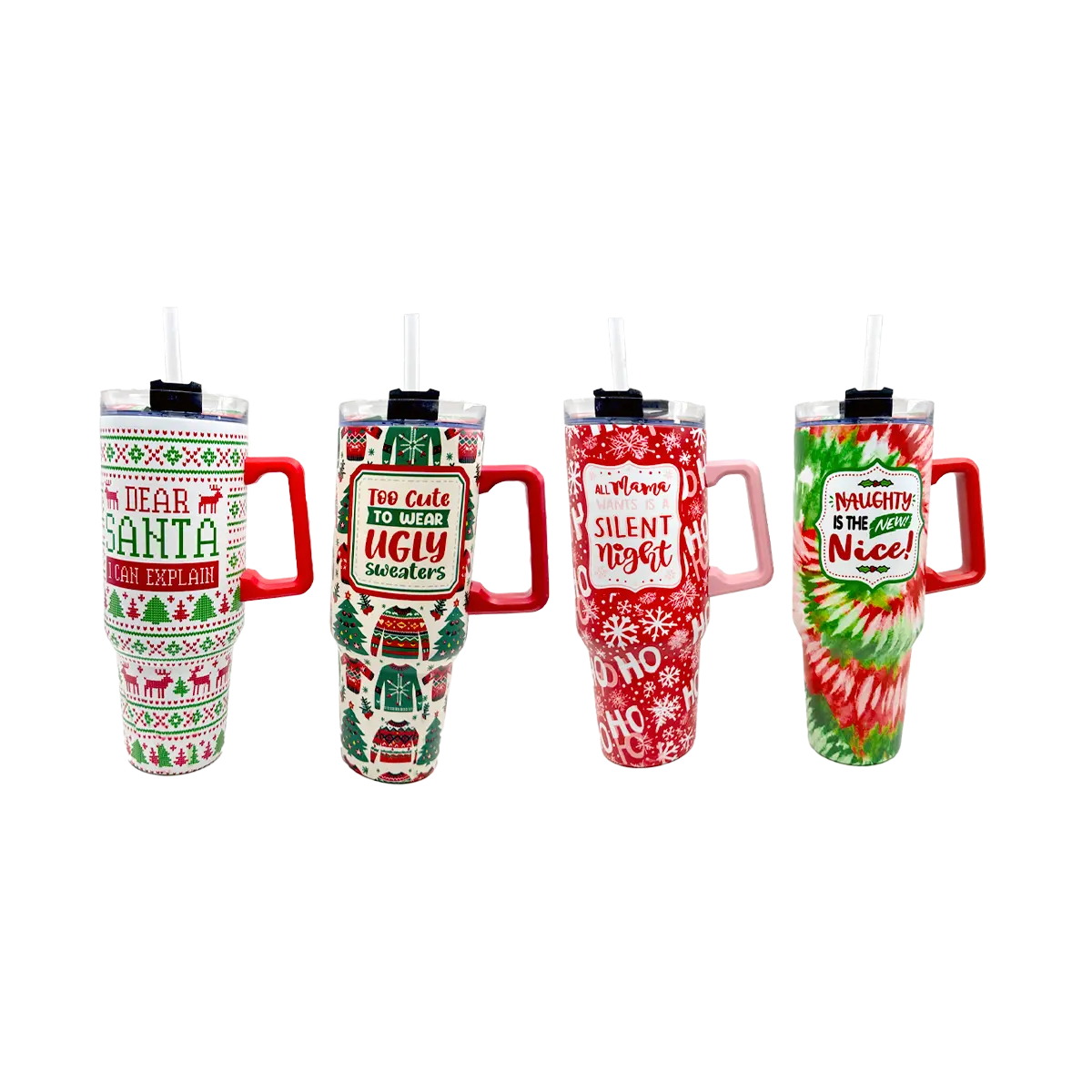 Insulated Stainless Steel 40oz Cup Christmas