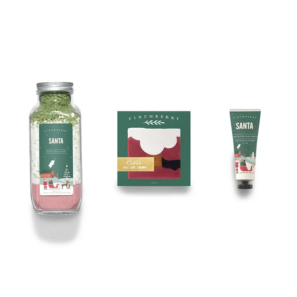 Santa 3 Pc Bath & Body Holiday Gift Set
