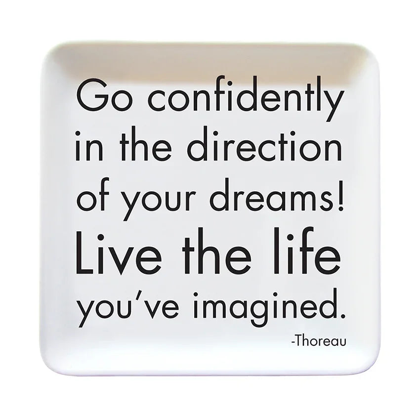 Go Confidently Ceramic Dish