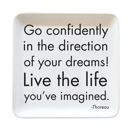 Go Confidently Ceramic Dish