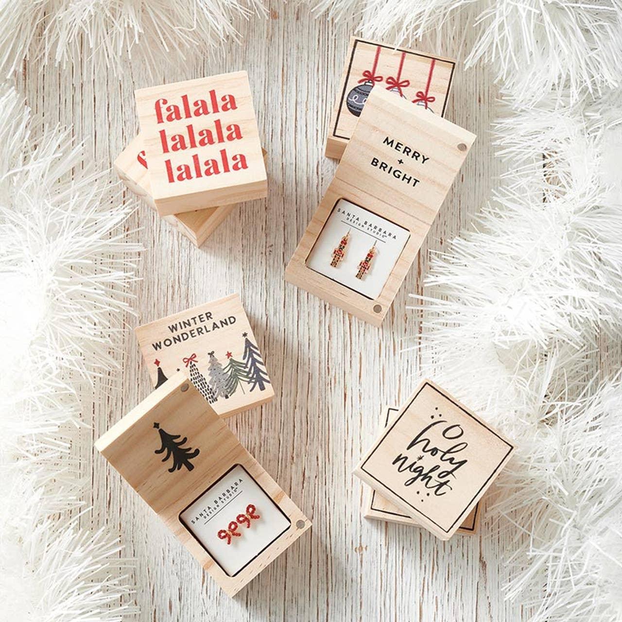 Treasure Box Earrings - Joy to the World - Southern Sassy Boutique