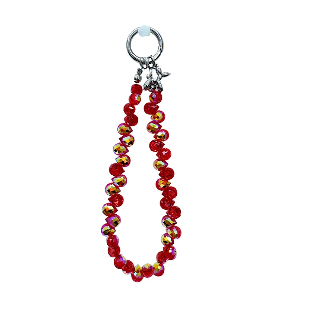 Crystal Phone Charm Strap Keychain - Southern Sassy Boutique