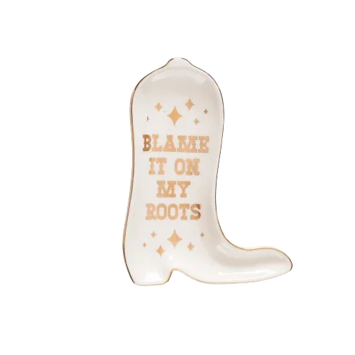 Blame It On My Roots Trinket Tray - Southern Sassy Boutique
