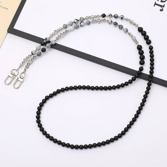 Creative Natural Stone Beaded Bag Phone Crossbody Chain