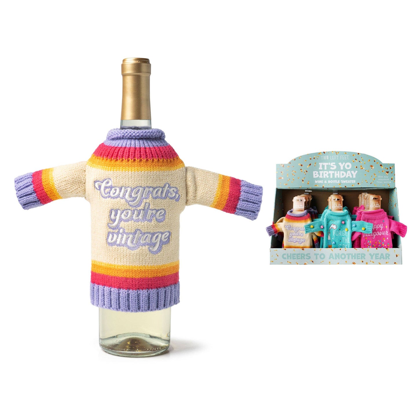 TLF It's Yo Birthday Wine & Bottle Sweater