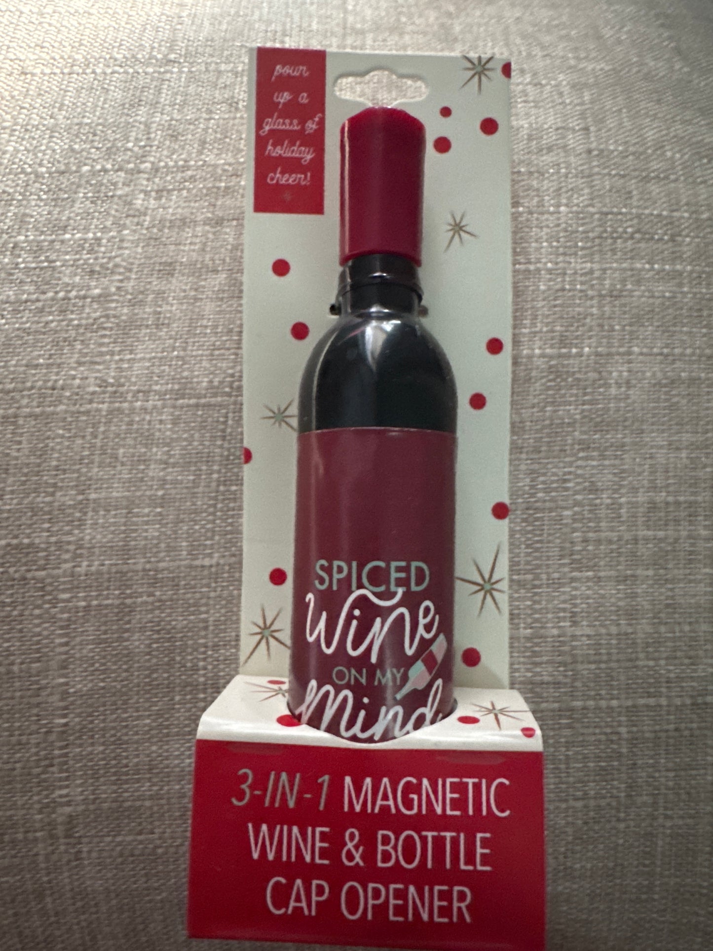 Holiday 3-in-1 Wine and Bottle Opener