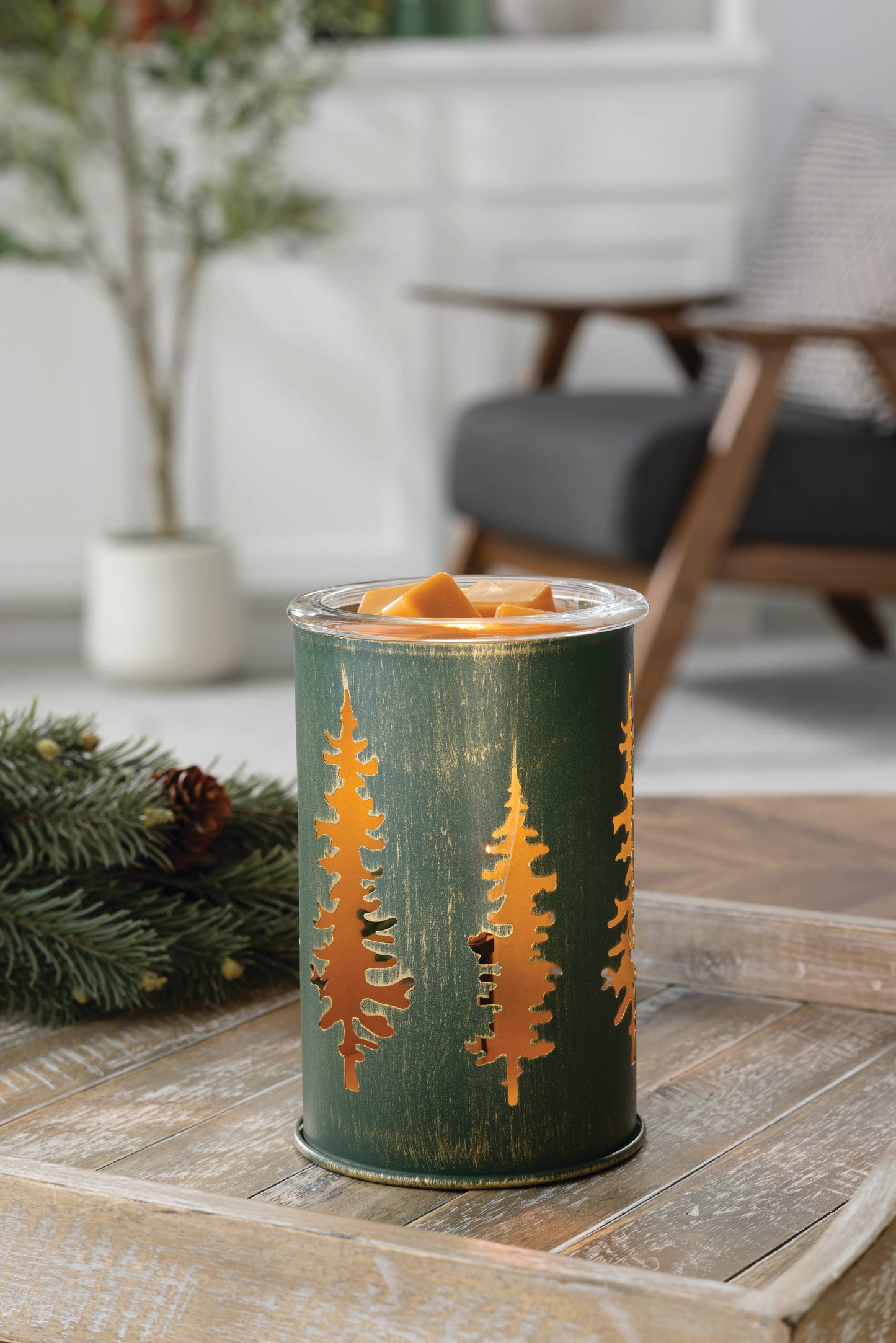 Golden Pines Vintage Bulb Illumination Fragrance Warmer