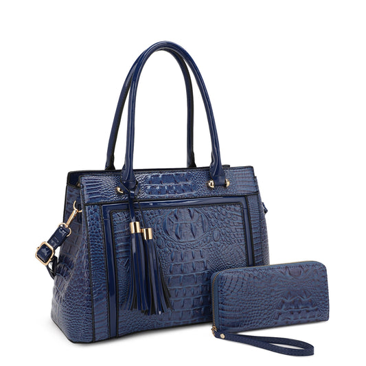 Molina Croc Satchel Set