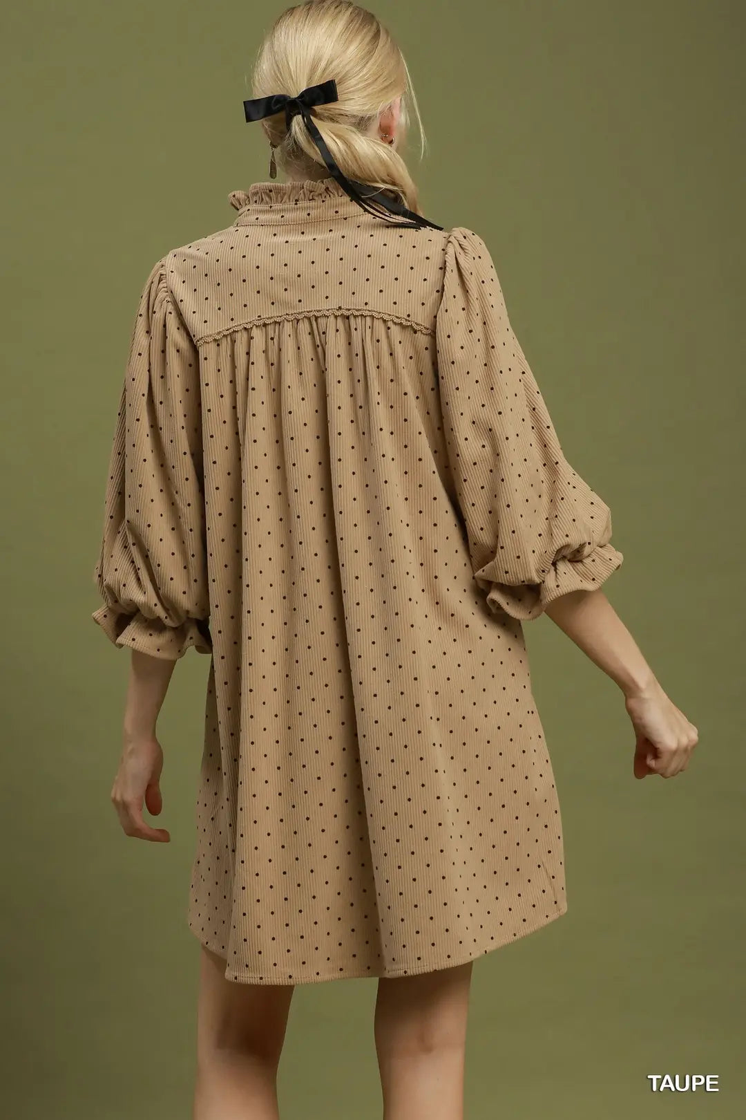 Swiss Dott Ruffle Dress