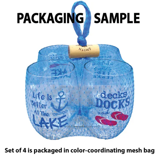 BEE HIVE Unbreakable TRITAN Plastic Stemless Wine Glasses - Southern Sassy Boutique