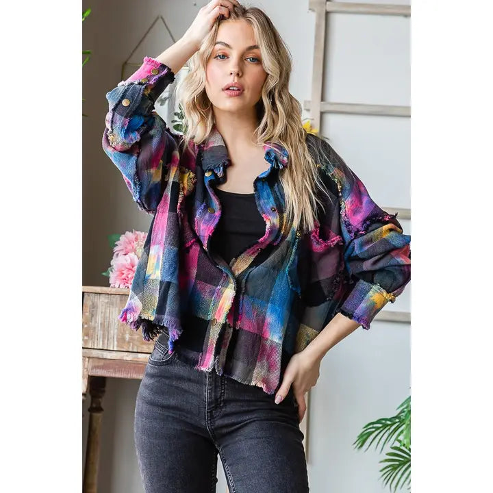 Multicolor Dyed Buffalo Check Flannel