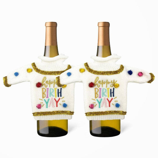 Funny Wine Bottle Sweater | Happy BirthYay - Southern Sassy Boutique