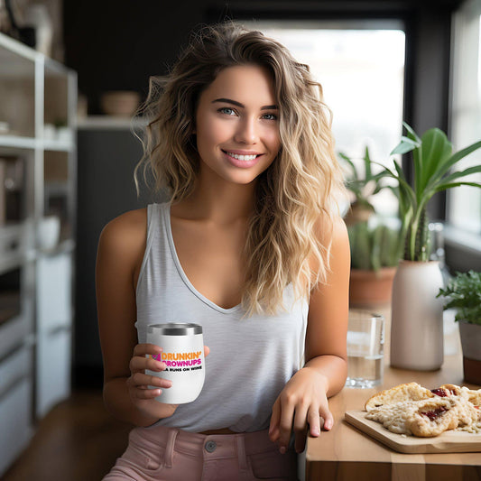 NEW Drunkin' Grownups Insulated Tumbler - White - Southern Sassy Boutique