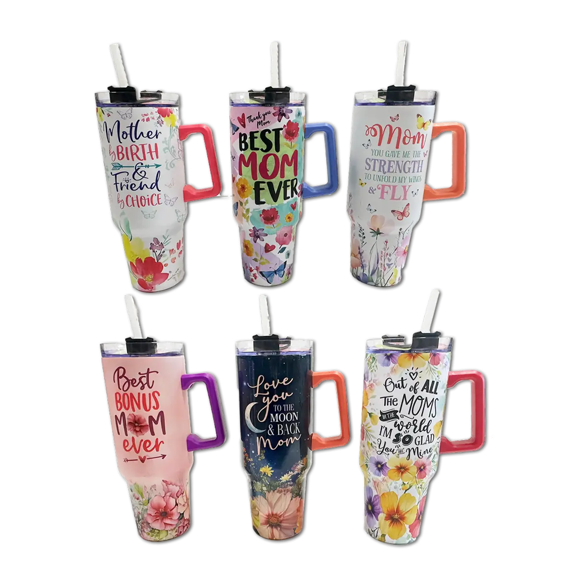 Celebrate Mom Theme 40oz Insulated Cup