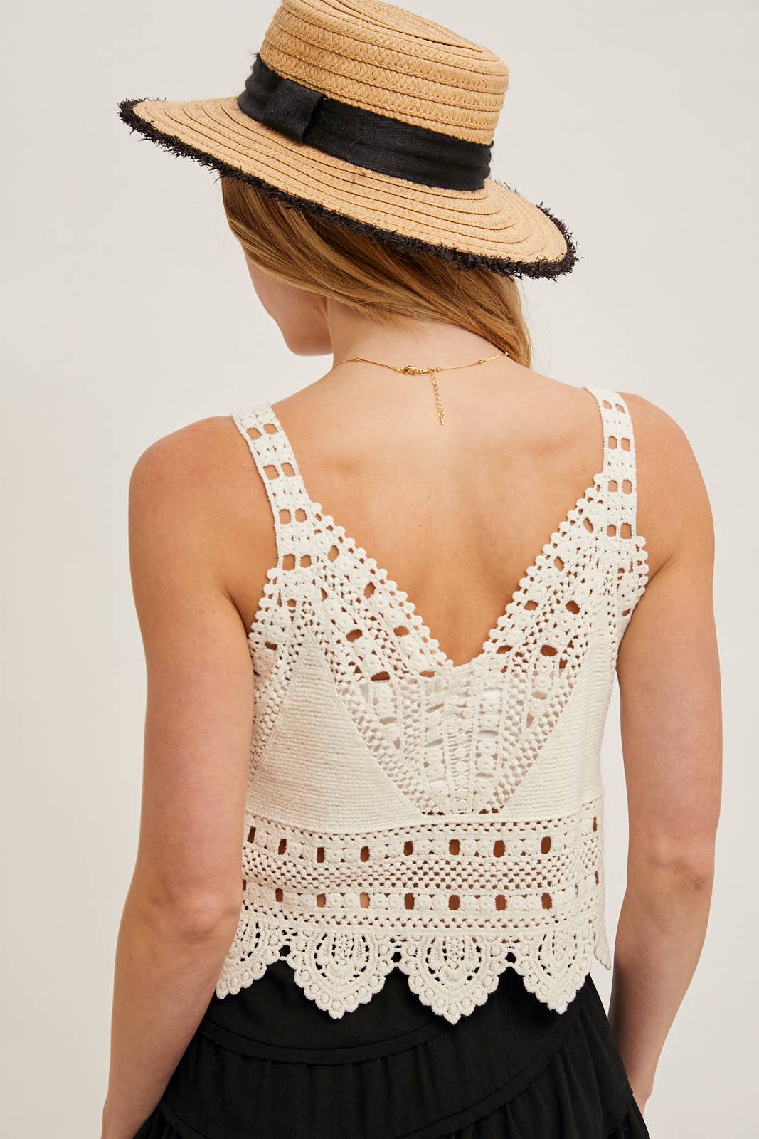 CROCHET LACE TANK