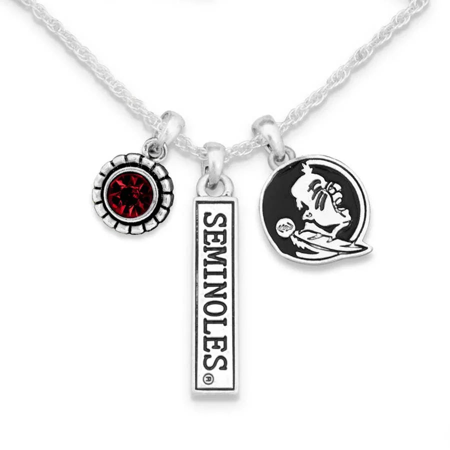 Florida State Seminoles Trifecta Necklace - Southern Sassy Boutique