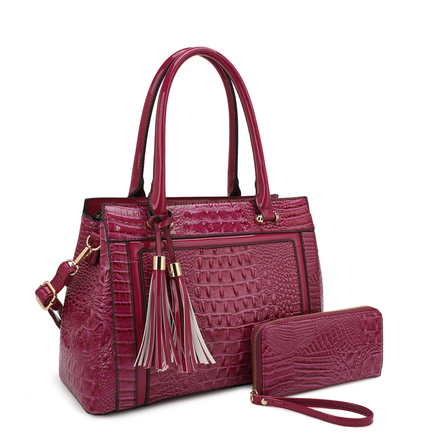 Molina Croc Satchel Set