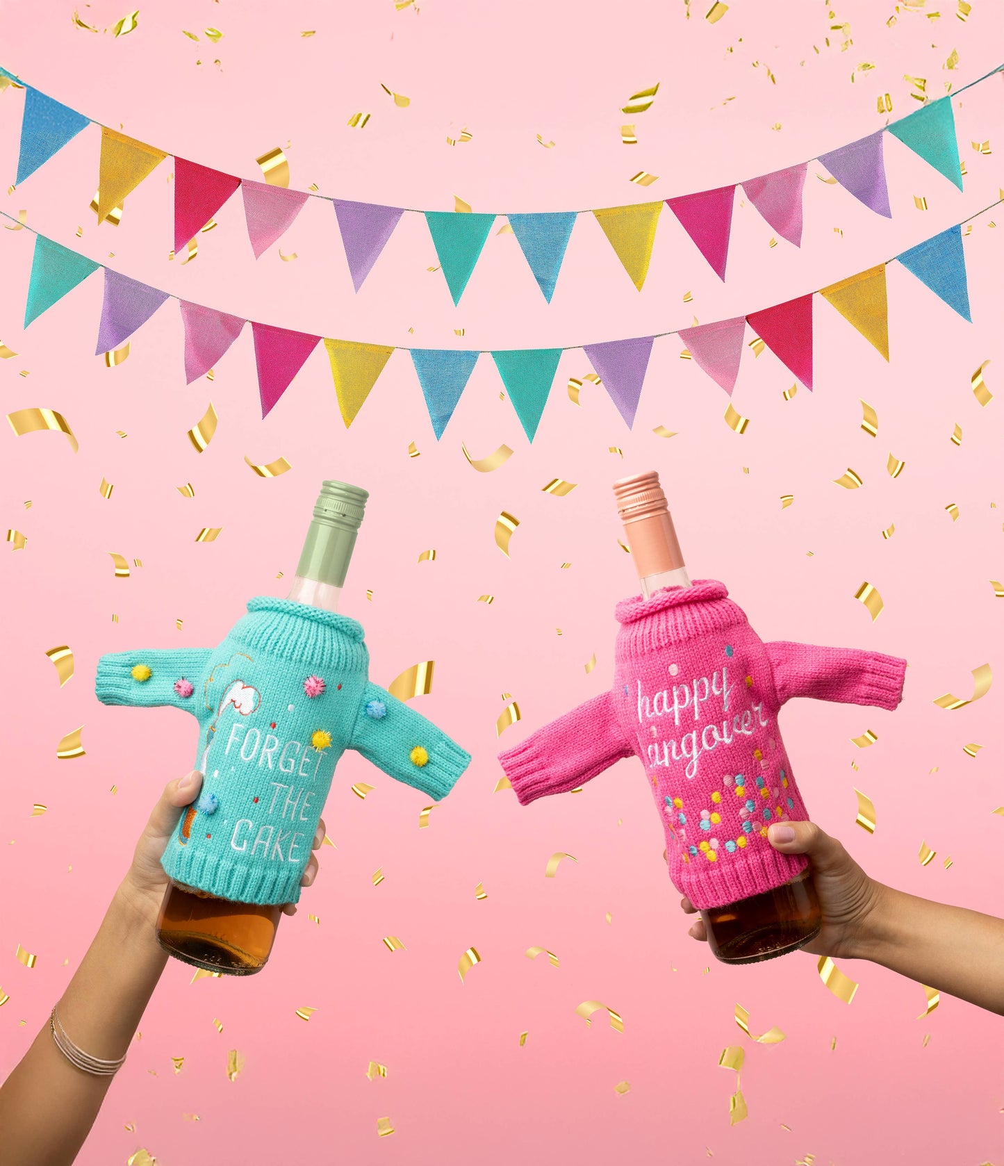 TLF It's Yo Birthday Wine & Bottle Sweater