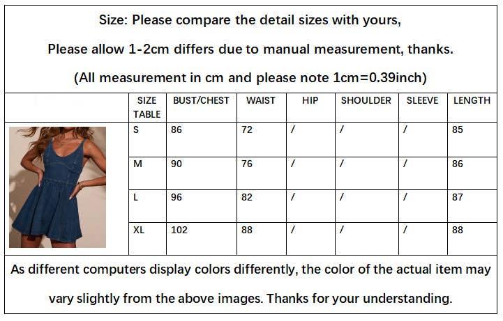 Denim High Waist Flowy Dress - Southern Sassy Boutique