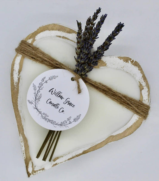 Small Heart Dough Candle - Southern Sassy Boutique