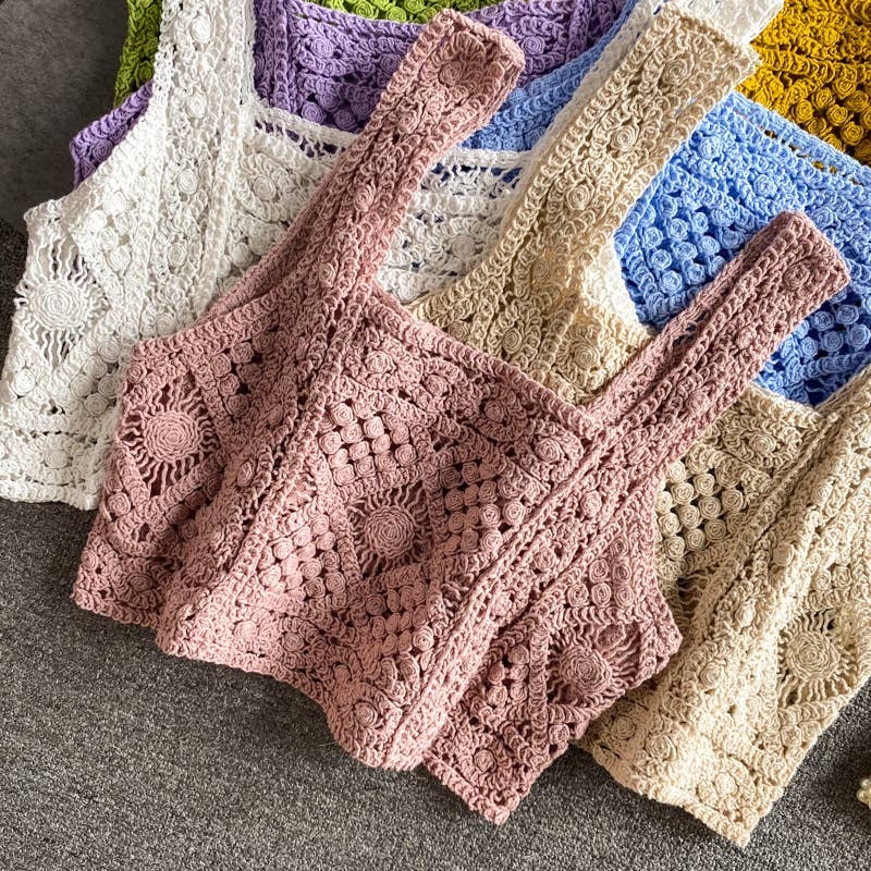 Crochet Knit Tank Top