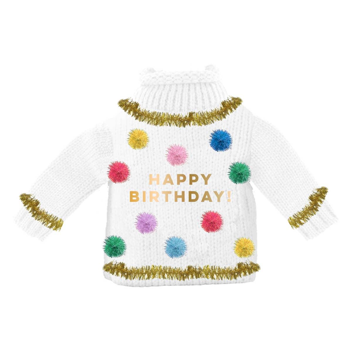 Wine Bottle Sweater | Happy Birthday - Southern Sassy Boutique