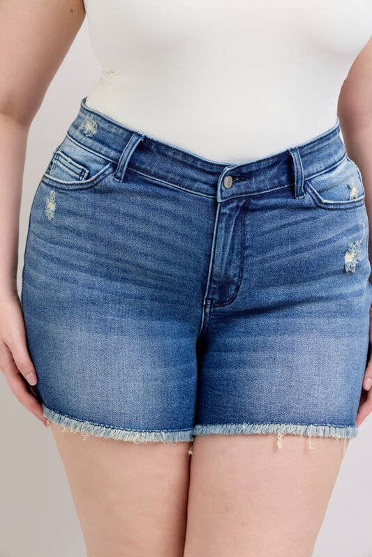 V-Front Shorts w Shield Pockets - PLUS