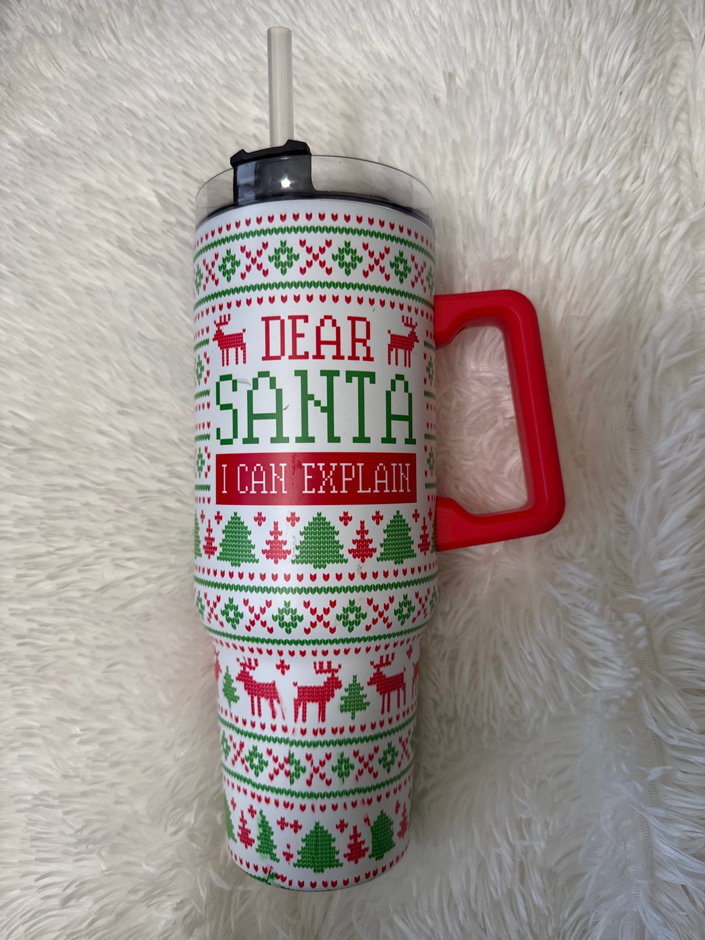 Insulated Stainless Steel 40oz Cup Christmas