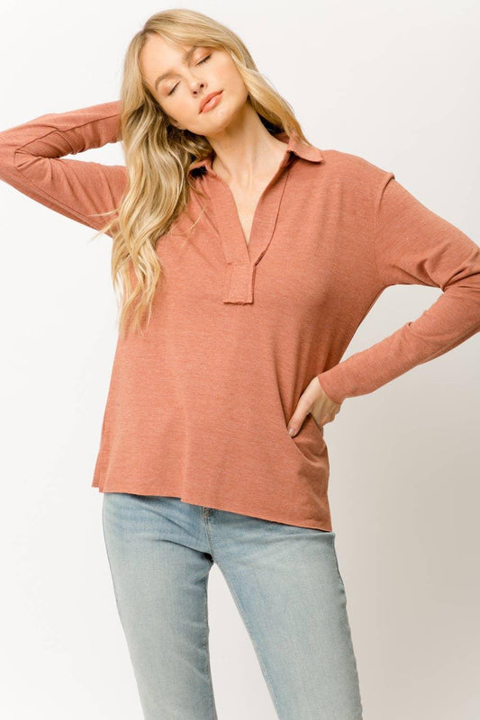 Collared Pullover - Southern Sassy Boutique