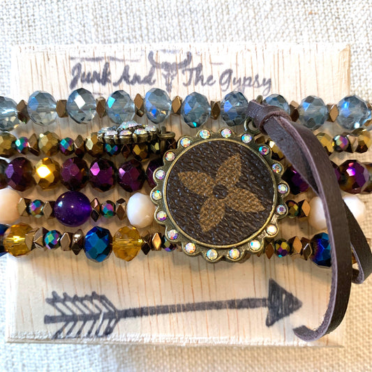 Gold Dust Woman Upcycled Bracelet - Southern Sassy Boutique