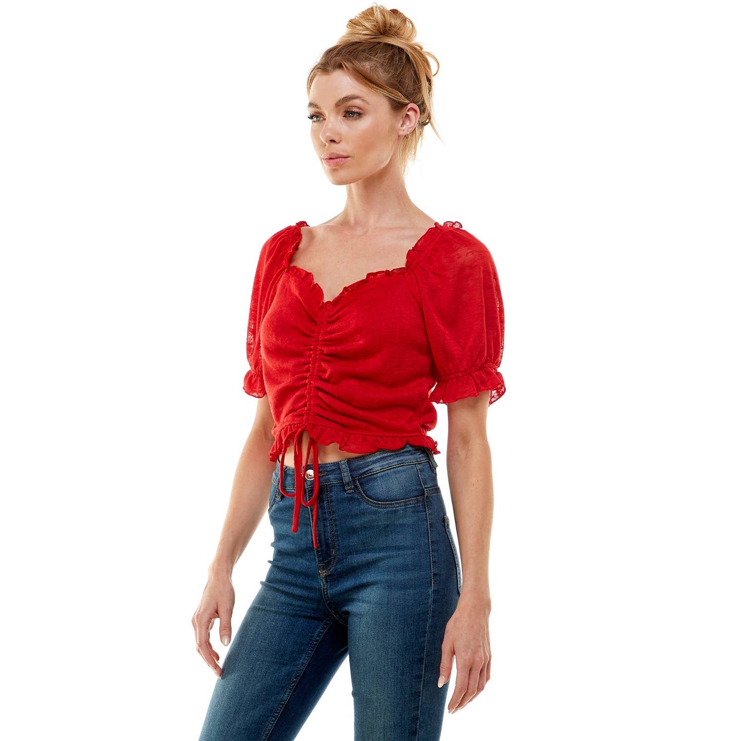 BLOOM DRAWSTRING PUFF TOP