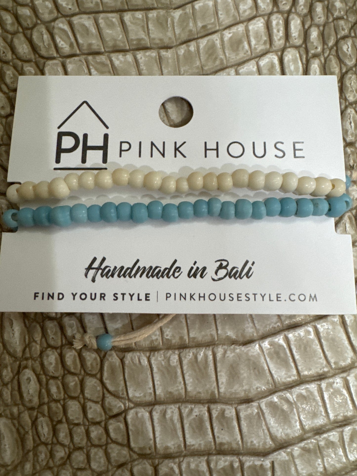 2 Strand Beaded Pull Bracelet